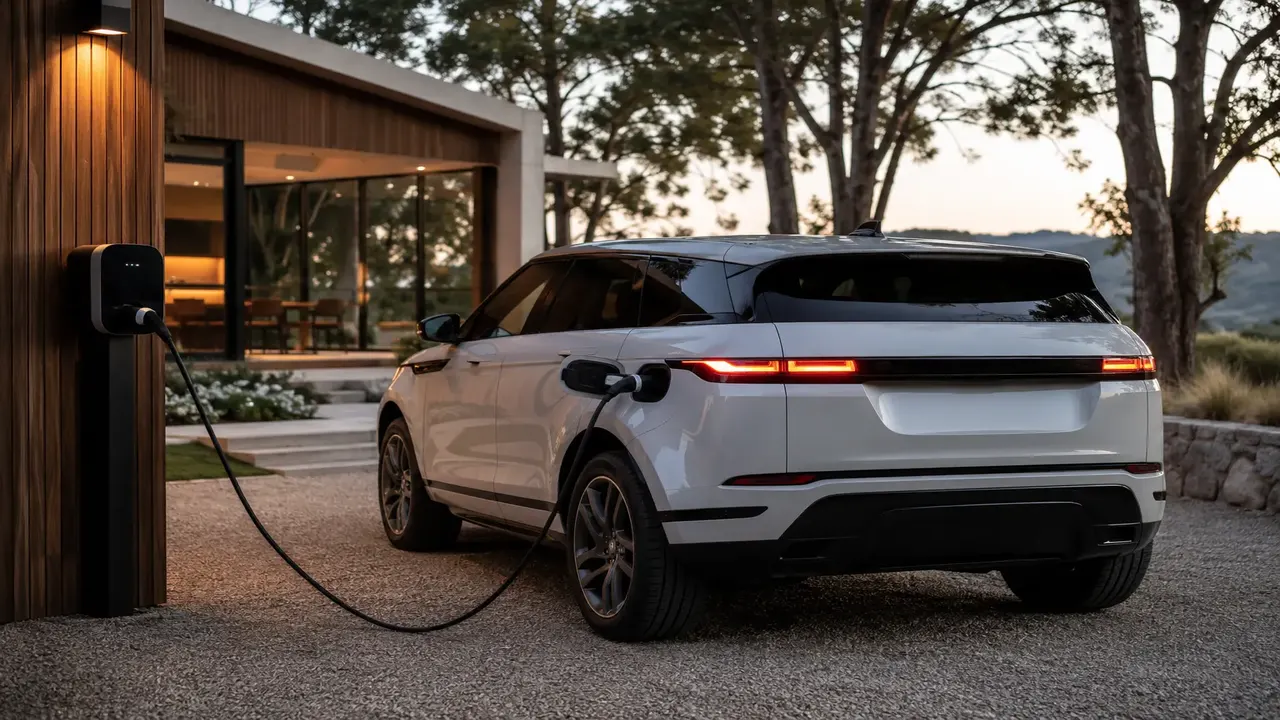 Land Rover Range Rover Evoque Pure — charging