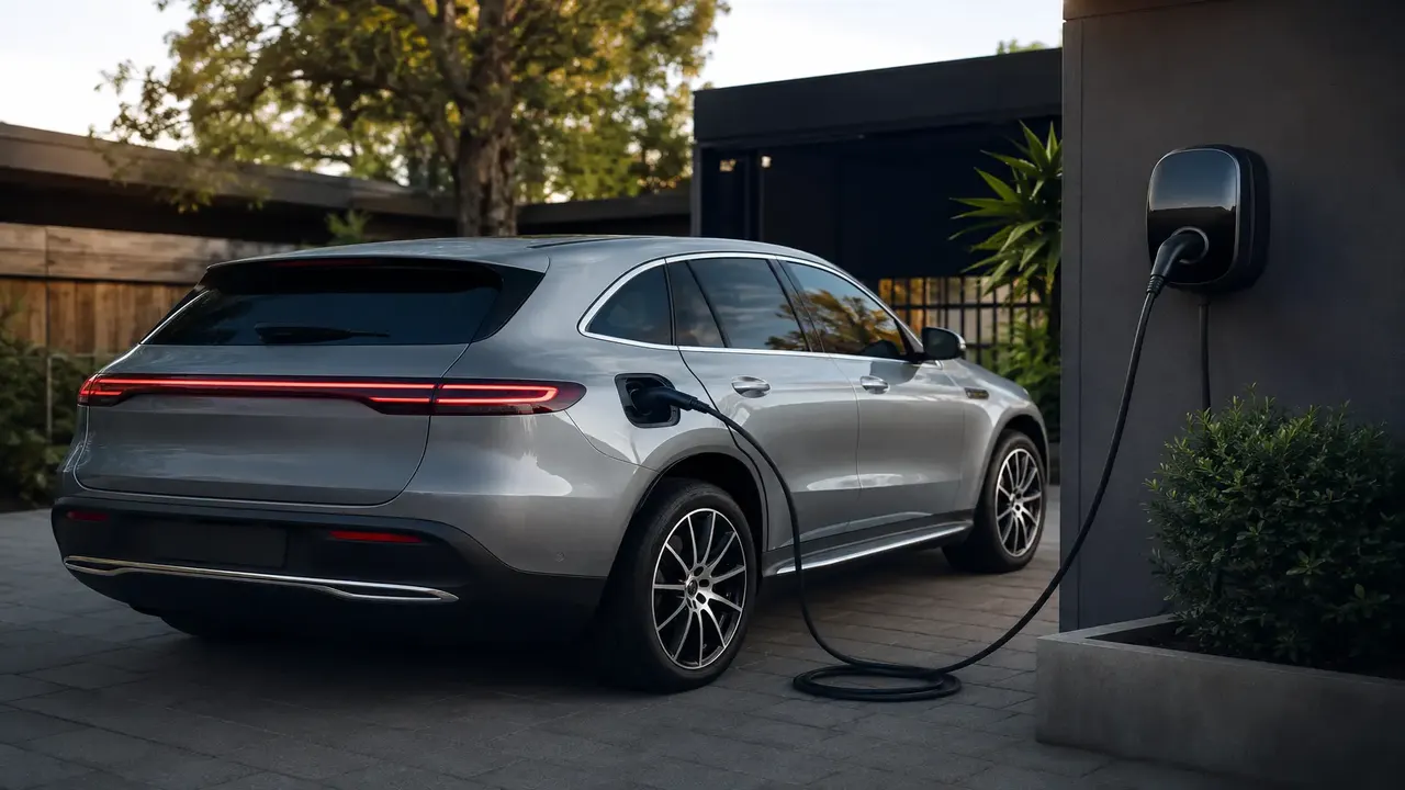 Mercedes-Benz EQC — charging