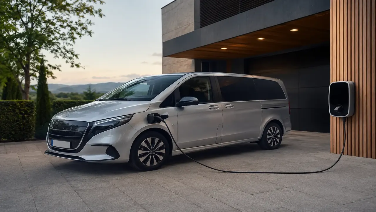 Mercedes-Benz EQV — charging