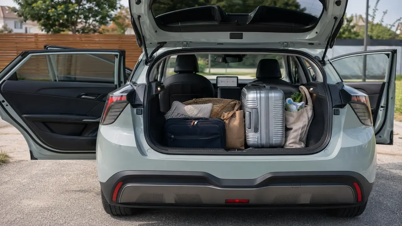MG4 EV-compact electric hatchback (2020) — practicality