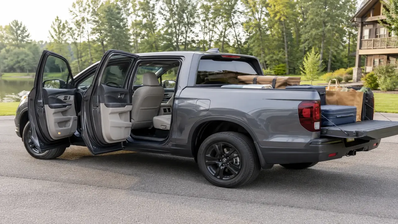 Honda Ridgeline Black Edition — practicality
